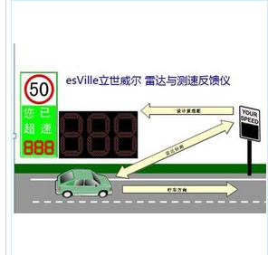 标准雷达测速屏(LED雷达测速反馈仪)